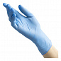 ! Перчатки нитриловые BENOVY Nitrile Chlorinated, голубые, размер S, текстурированные на пальцах, 50 пар в упаковке