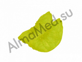 Бахилы гладкие на цельной резинке цвет жёлтый 1,6 гр. (100 шт/упак), Китай