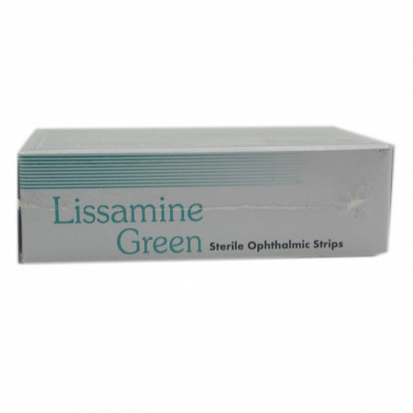 Полоски офтальмологические диагностические Lissamine Green №100