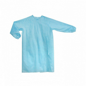 Халат хирургический одноразовый, тип I, (рукава на резинке, горловина на застежке, размер S-14)