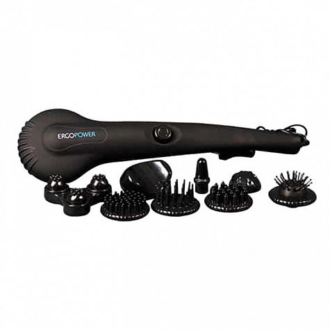 Массажер Дельфин Ergopower ER 7030, 8 насадок