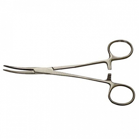 Зажим кровоостанавливающий типа "Москит" изогнутый по ребру, Медтехника