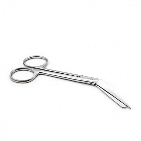 Ножницы для вскрытия сосудов, горизонтально-изогнутые, 135 мм. Surgiwell