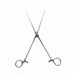 Зажим гинекологический длинный, прямой, 260 мм. Surgiwel