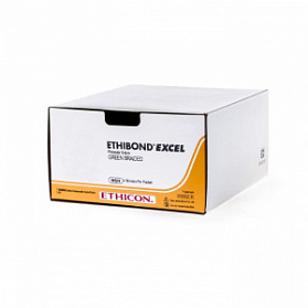 Шовный материал ЭТИБОНД Эксел 4/0. 75 см. зеленый Кол. 20 м м х 2. 1/2 Ethicon