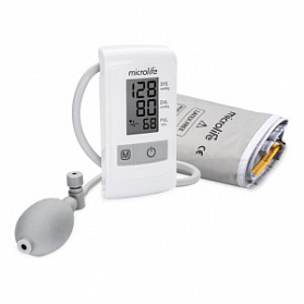 Полуавтоматический тонометр с технологией определения аритмии и памятью на 14 измерений BP A50 Microlife