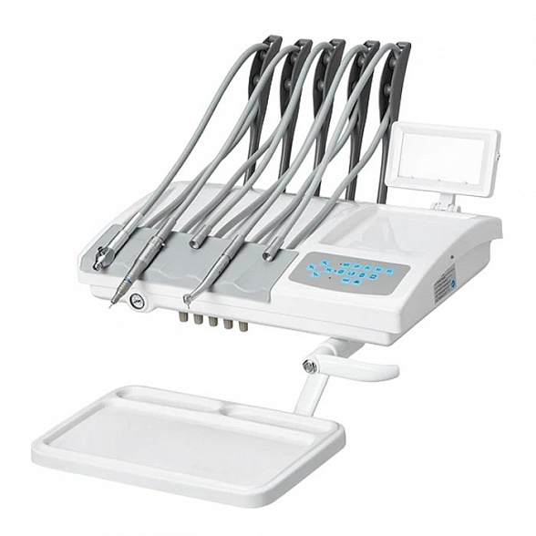 AY-A 4800 I - стоматологическая установка с мембранной панелью управления, верхняя подача инструментов