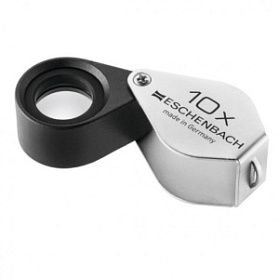 Лупа техническая ахроматическая складная в металлическом корпусе Eschenbach, диаметр 15 мм, 10.0х