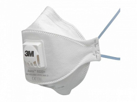 Респиратор для защиты от пыли и туманов с клапаном 9322 3М Респиратор для защиты от пыли и туманов с клапаном 9322 3М