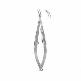 Иглодержатель микрохирургический по CASTROVIEJO (Кастровьехо), с замком, изогнутый, 9 см KLS Martin
