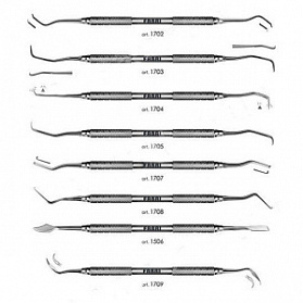 Набор для снятия зубных отложений (8 инстр) (Арт. 1700)