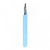 Скальпель хирургический одноразовый с пластмассовой ручкой Тип 1 с лезвием №15, 100 шт.