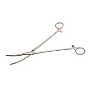 Зажим к/о, зубчатый, изогнутый №3, 250 мм Sammar