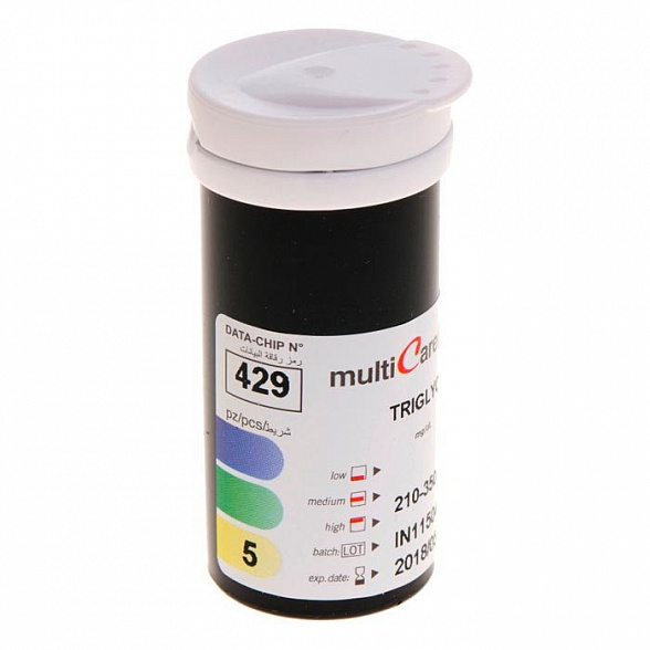 Тест-полоски Триглицериды № 5 к анализатору MultiCare-in