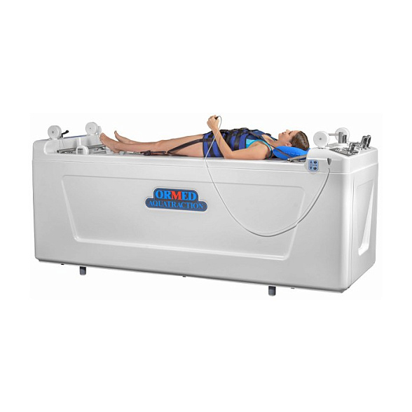 Акватракцион - гидромассажная ванна для вытяжения и подводного гидромассажа позвоночника (со встроенным механизмом подъема пациента) (Комплектация Классик)