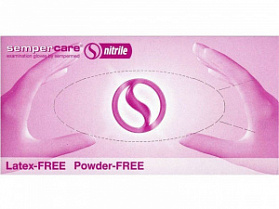 Перчатки медицинские смотровые нестерильные нитриловые неопудренные Sempercare Стандарт (Тайланд) (XL)
