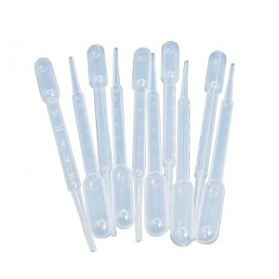 Пипетка Пастера 2 мл, 155мм, ПЭ, градуированная, индивидуальная упаковка, стерильная (100 шт/уп)