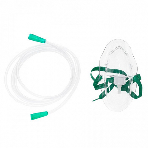 Маска для кислородной терапии для взрослых 130103 Inekta, 10 шт