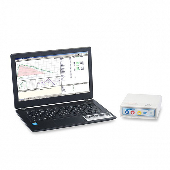 Прибор для оценки функционального состояния органов дыхания «Прессотахоспирограф ПТС-14П-01». Исполнение: «Спиролан" (эконом)