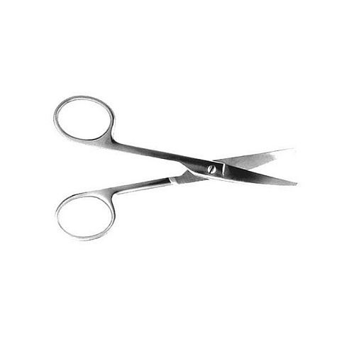 Ножницы тупоконечные, вертик. изогнут., 140 мм