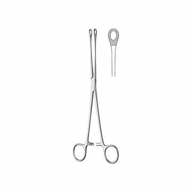 Корнцанг по BERGMANN, прямой, 24 см KLS Martin