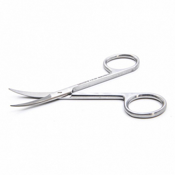 Ножницы глазные, тонкие, изогнутые по плоскости, 9см, Surgicon