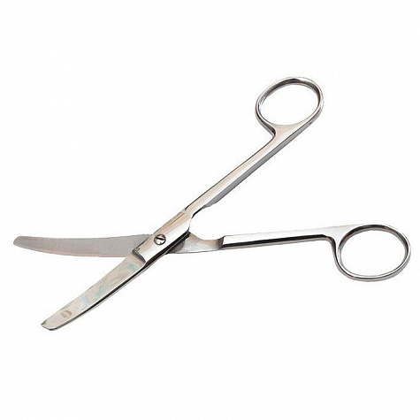 Ножницы тупоконечные вертик.-изогнутые, 250 мм, твердосплавные