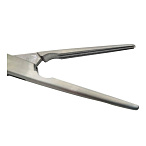 Зажим кровоостанавливающий с атравматической насечкой прямой 160мм