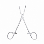 Зажим медицинский DE BAKEY-RANKIN, кровоостанавливающий с атравматической нарезкой изогнутый, 160 мм (З-11-2р), МИЗТ