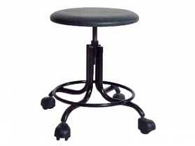 Табурет с винтовой опорой и на колесах M92-101