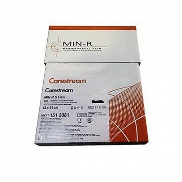 1513381 Пленка медицинская рентгеновская для маммографии Min-R S Carestream Healt-MXG Film 18х24см. 100 л. пр-ва