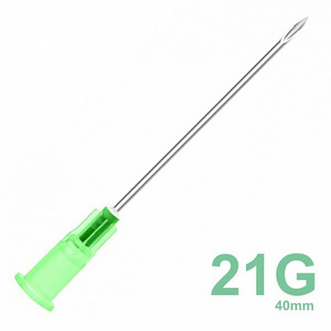 Иглы медицинские инъекционные 0,80х40 мм (21G) SFM, 100 шт/уп