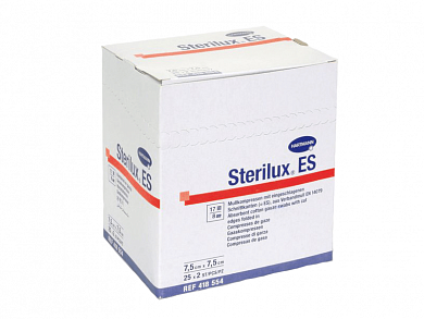 STERILUX ES - Салфетки (стерильные) 10 х 20 см 8 слоев, 17 нитей (5 шт/упак.)