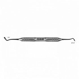 1502F Black Штопфер-гладилка средняя, FABRI серия BLACK