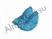 Бахилы медицинские одноразовые гладкие 1,4 г цвет синий размер L (50 пар/упак), Китай