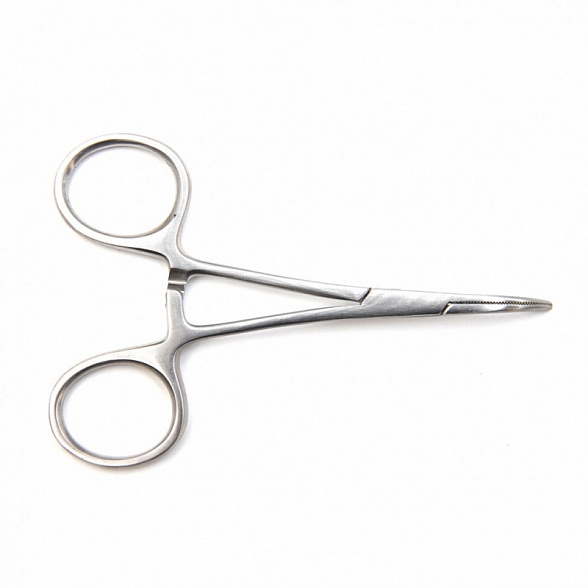 Зажим артериальный Halsted-Mosquito изогнутый, 100мм