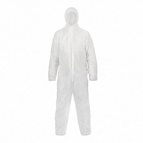 Комбинезон одноразовый защитный, белый Комбинезон одноразовый защитный, белый