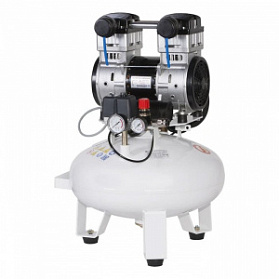 Remeza КМ-24.OLD15 - безмасляный компрессор для одной стоматологической установки, без осушителя, с ресивером 24 л, 115 л/мин