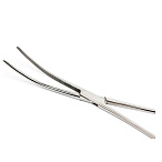 Зажим кровоостанавливающий зубчатый изогнутый №3 ПТО Медтехника