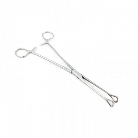 Щипцы для захватывания послеродовой шейки матки 210 мм