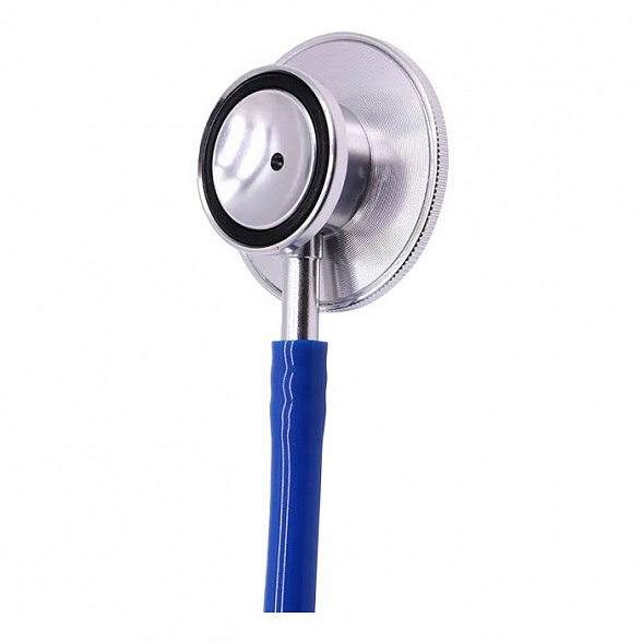 Стетофонендоскоп СФ-02-«Адъютор» с двусторонней фонендоскопической и стетоскопической головкой с синими трубками