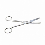 Ножницы медицинские твердосплавные, вертикально-изогнутые, тупоконечные 170 мм, Surgiwell