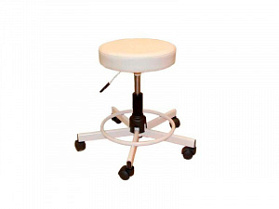 Табурет газлифт АМ 1131 (к/з белый, каркас белый)