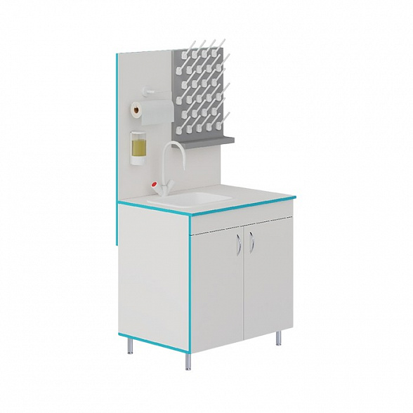 Лабораторный стол-мойка МО НВК 800 ПП