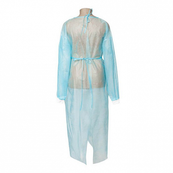 Халат одноразовый хирургический нестерильный, рукав на манжете, 20 шт