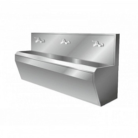 Тумба (умывальник хирургический трехместный) МУх-3 (2400x620x1200) мм