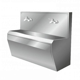 Тумба (умывальник хирургический двухместный) МУх-2 (1600x620x1200 мм)