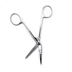 Ножницы для вскрытия сосудов, горизонтально-изогнутые, 135 мм. Surgiwell