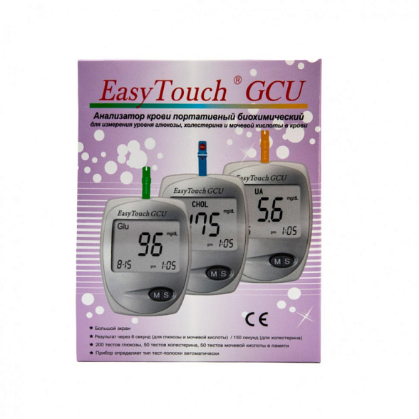 Прибор для измерения холестерина, глюкозы и мочевой кислоты ИзиТач (Easy Touch GCU)