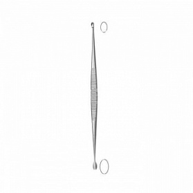 Кюретка костная по JACOBSON (Якобсону), двухсторонняя, овальные концы 14 см KLS Martin